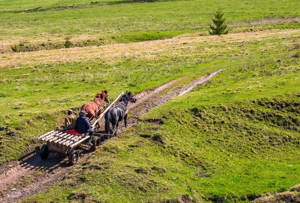 Imagem de famílias migrando, representando êxodo rural